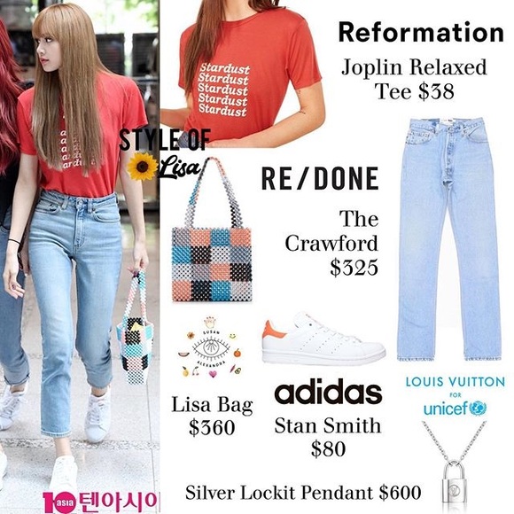 Reformation | Joplin Relaxed Tee in Stardust - Picture 7 of 9